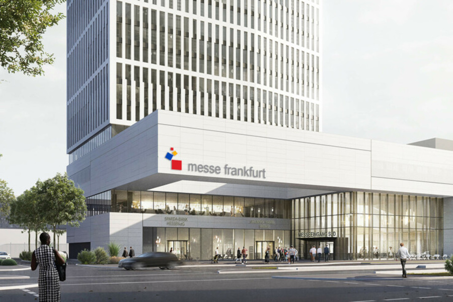 a building with many windows