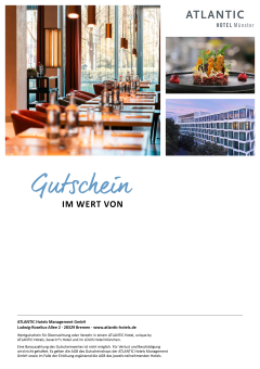 Gutscheinhintergrund ATLANTIC Hotel Münster Restaurant-Motive