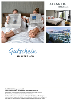 Gutscheinhintergrund ATLANTIC Hotel Münster Zimmer-Motive